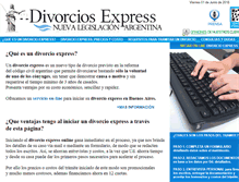 Tablet Screenshot of divorcioexpressbsas.com.ar